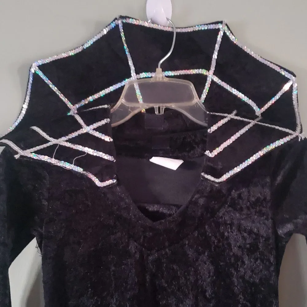 Sparkling‎ Spiderella Costume Girls 8-10 | Velvet Halloween Dress
